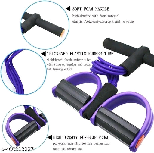 "4-Tube Resistance Pedal Puller – Total Body Workout Equipment"